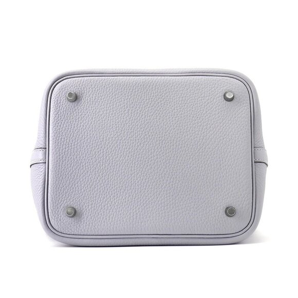 HERMES Picotin Lock Size MM Taurillon Clemence Green Pantan - Picture 4 of 7